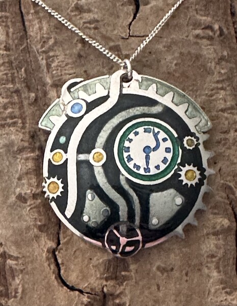 Steampunk theme pendant