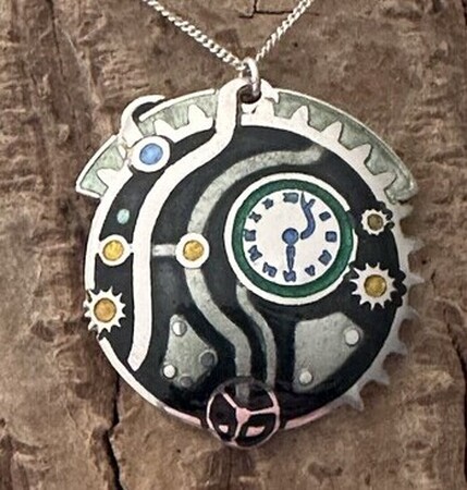 Steampunk theme pendant