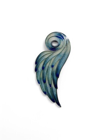 Feathered brooch