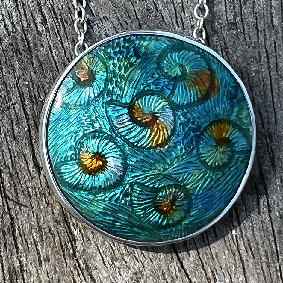 Ammonite Pavement pendant