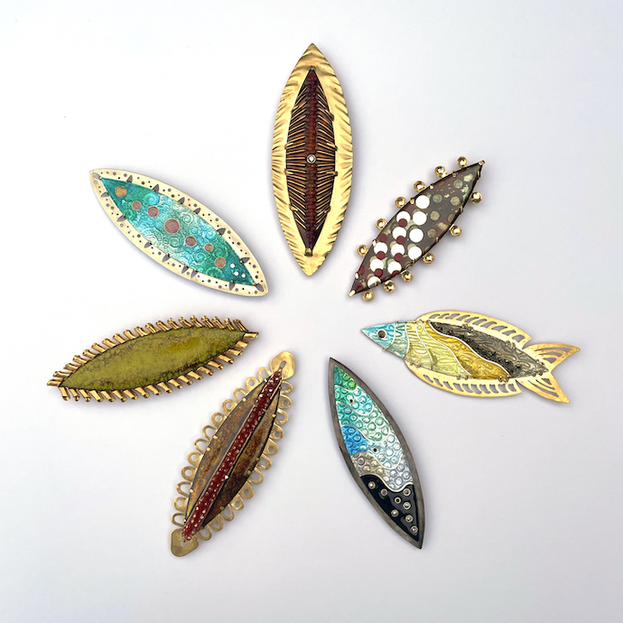 Marquise Brooch Septet