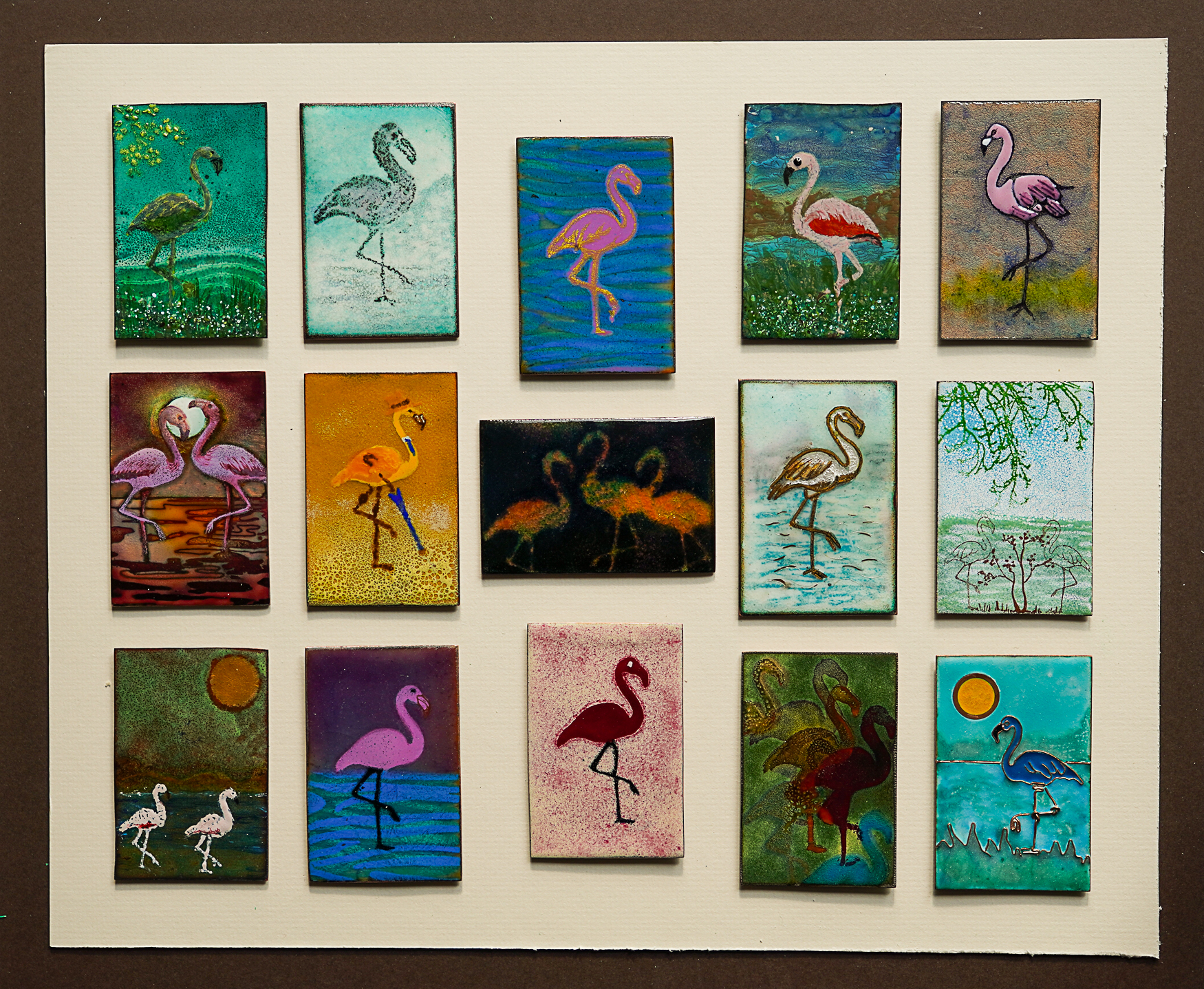 A Flamboyance of Flamingoes