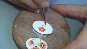 Painting in enamel