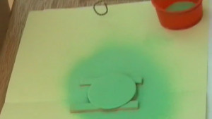 Sifting and firing enamel